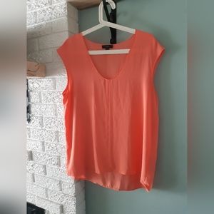 Jcrew size 10 sheer coral blouse